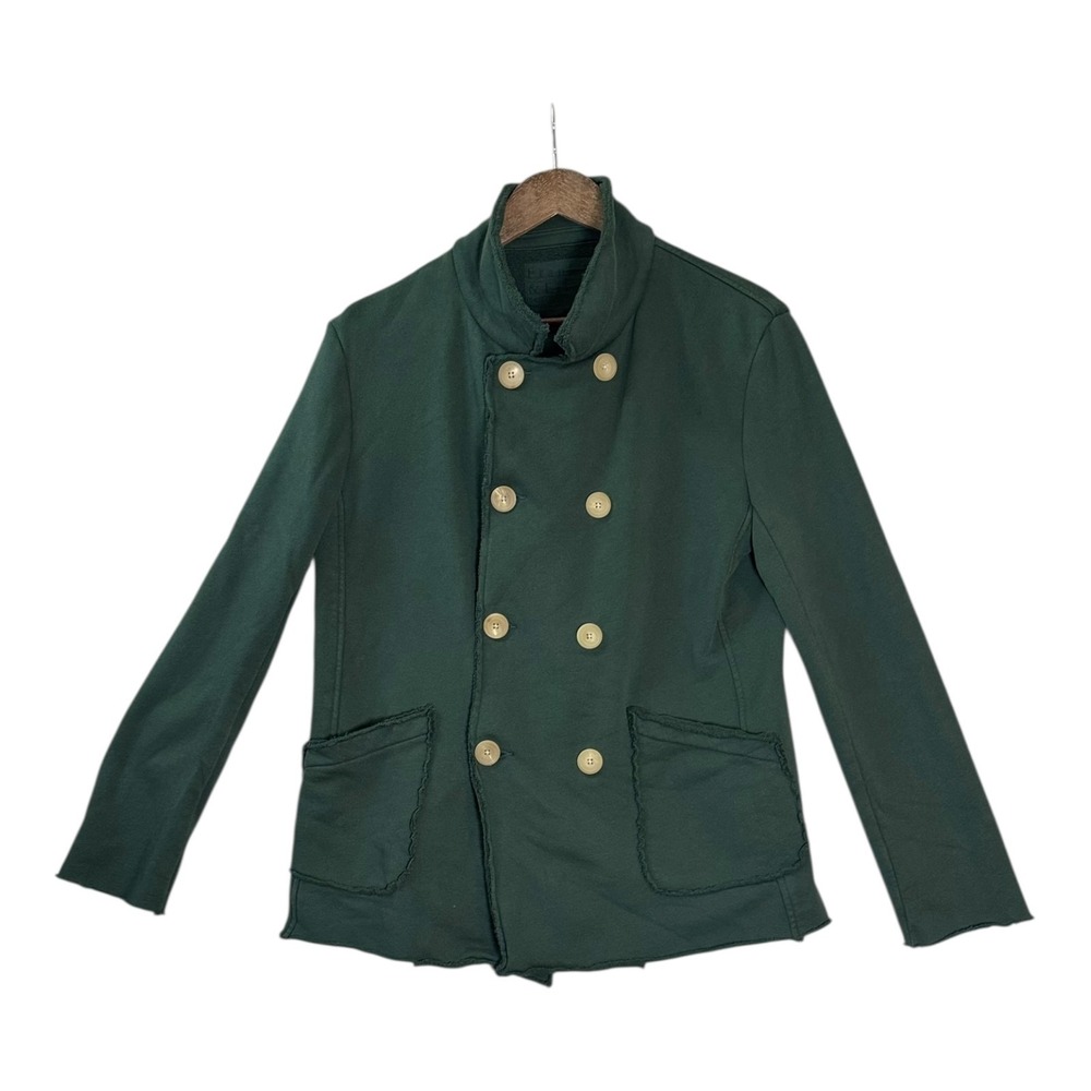 Frank & Eileen Dark Green Double-Breasted Pea Coat
